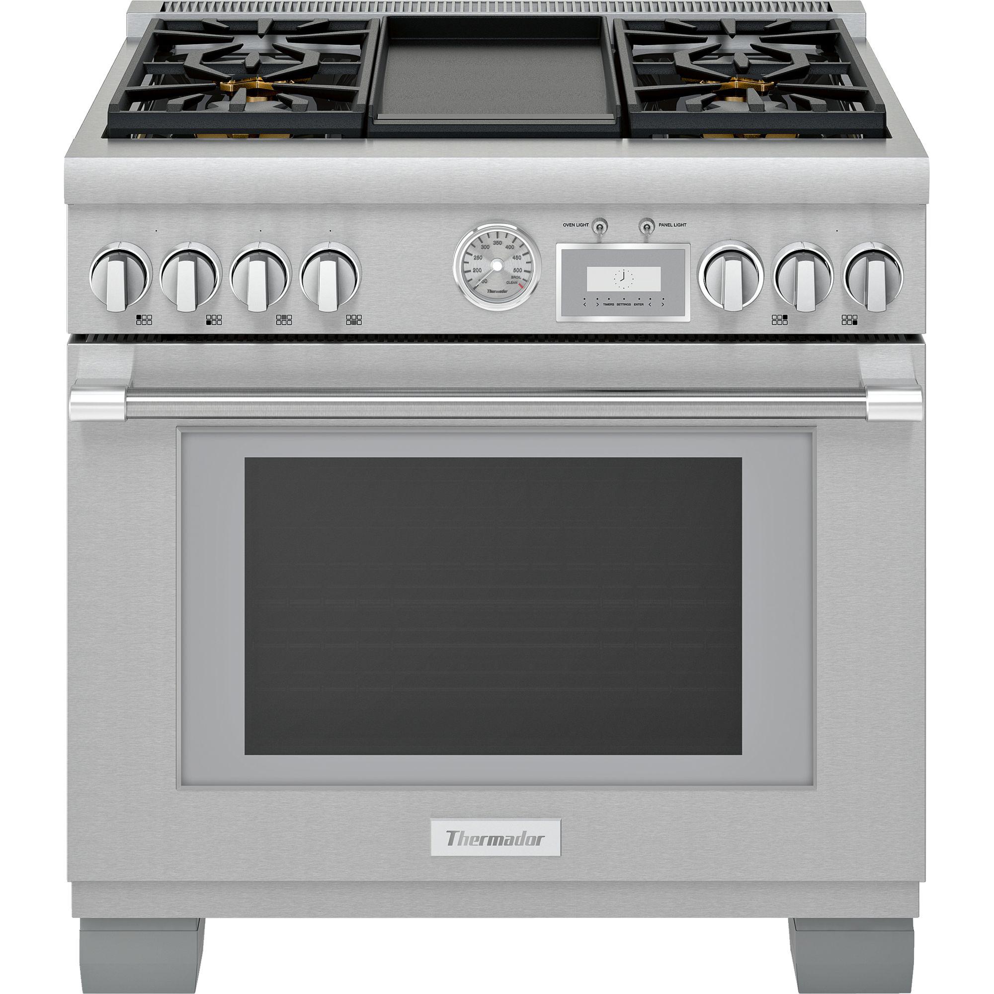 Thermador 36-inch Freestanding Dual-Fuel Range with ExtraLow® Burners PRD364WDGC