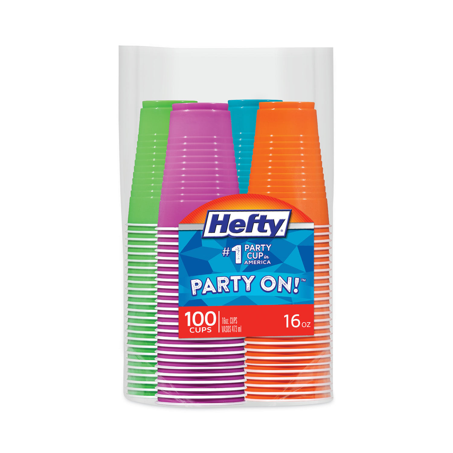 Easy Grip Disposable Plastic Party Cups by Heftyandreg; RFPC21637CT