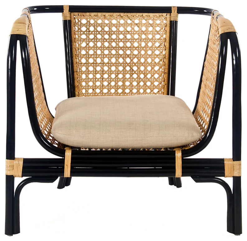 Matthew Izzo Home Quay Rattan Lounge Chair   Tropical   Armchairs And Accent Chairs   by Matthew Izzo  Houzz