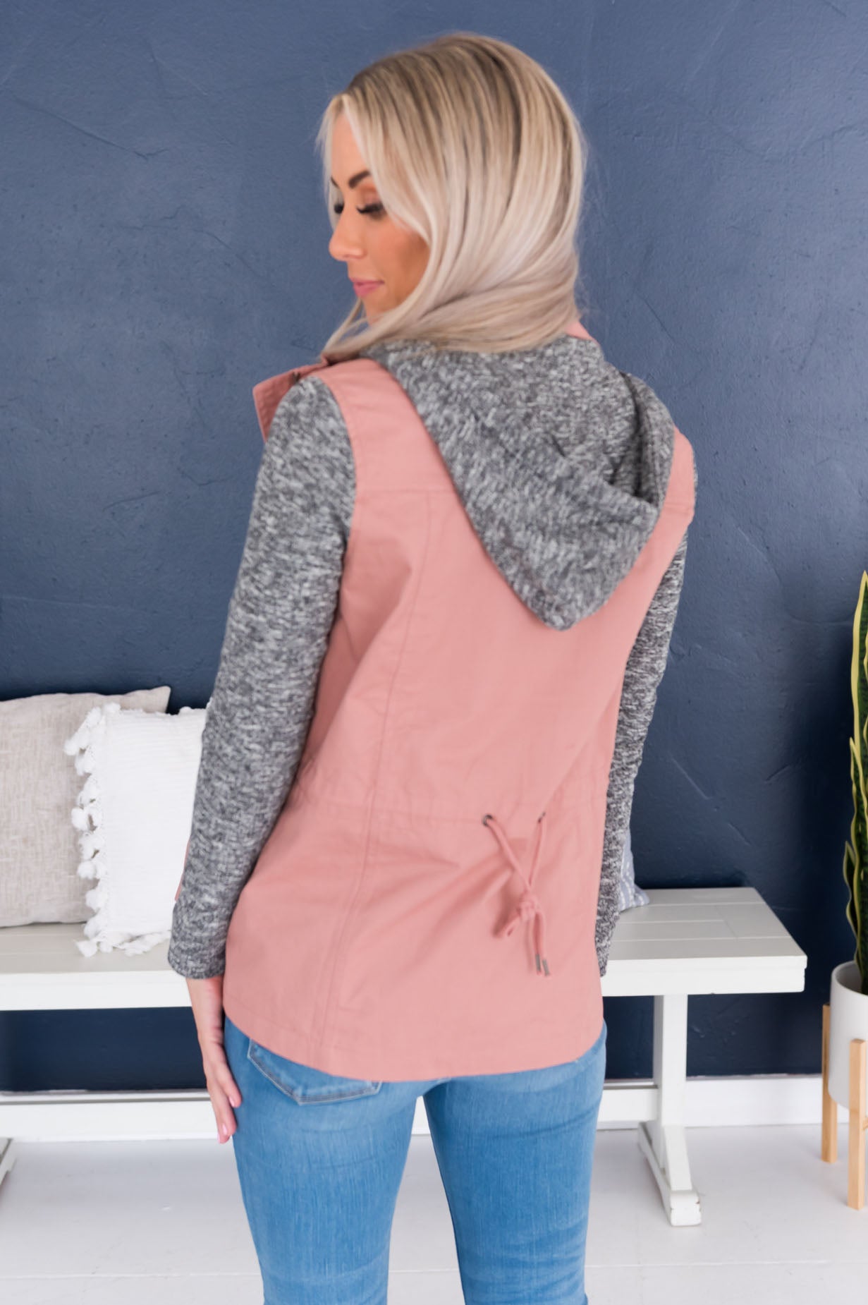 Bring on Fall Modest Light Weight Zip-Up Hoodie