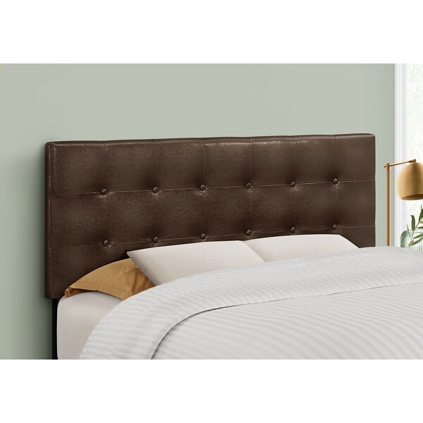 Bed， Headboard Only， Full Size， Bedroom， Upholstered Pu Leather Look， Transitional - - 31784653