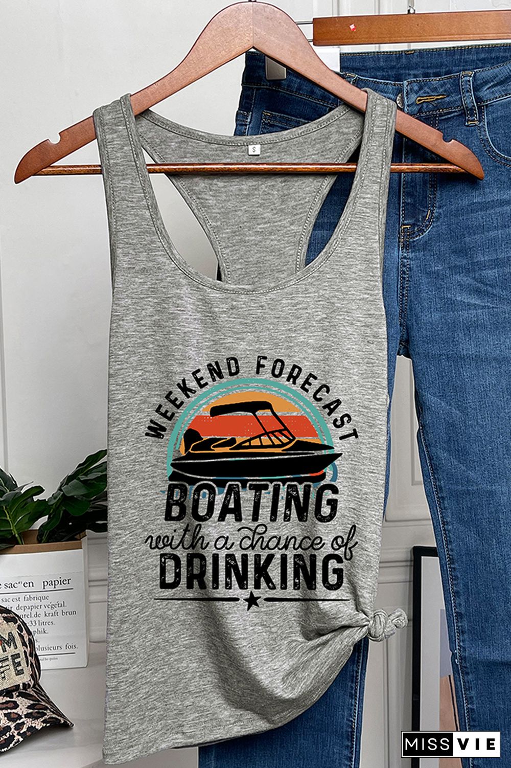 Weekend Forecast Boating Tank Tops Wholesale