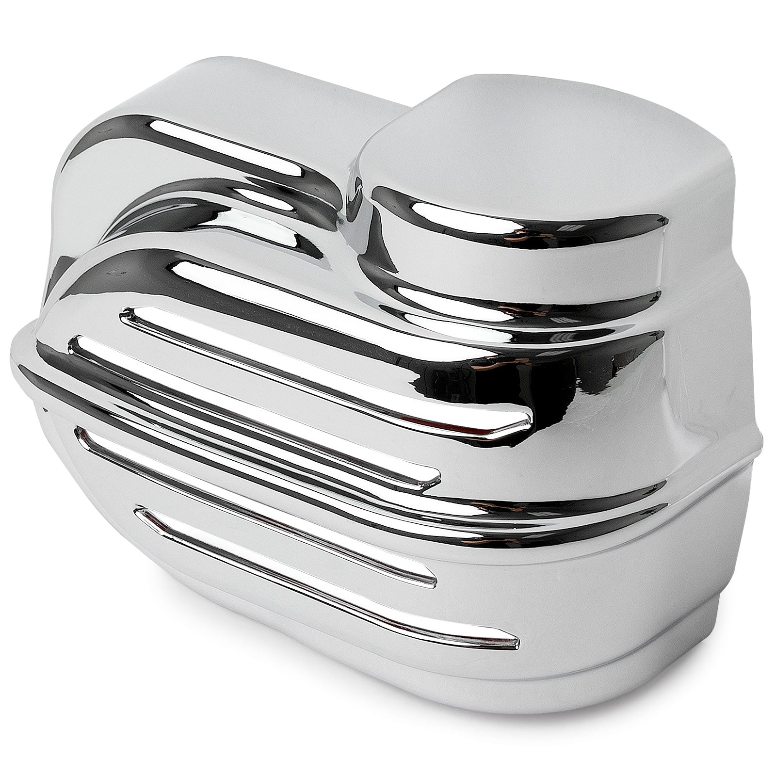 Krator Chrome Replacement Horn Cover Compatible with Harley Davidson Wolo Bad Boy Horns (Wolo Bad Boy Air Horn Kuryakyn P/N 7742 and Wolo Bad Boy Air Horn Models 419 and 519)