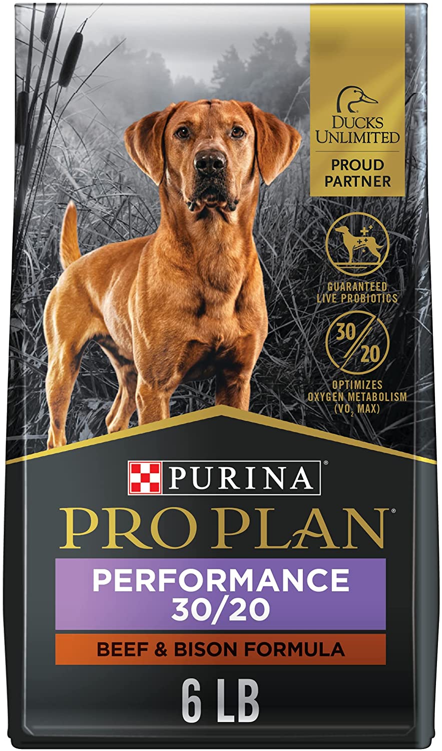 Purina Pro Plan Sport， Energy and Vitality Support， High Protein 30/20 Beef Dry Dog Food and Wet Dog Food 6 lb. Bag