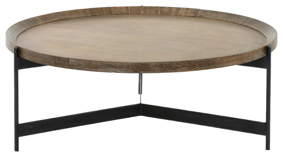 Nathaniel Coffee Table   Industrial   Coffee Tables   by The Khazana Home Austin Furniture Store  Houzz