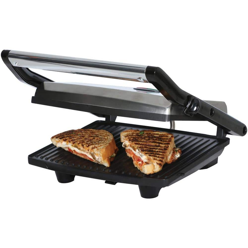 Brentwood Appliances 1,000-Watt Metallic Panini Press TS-651