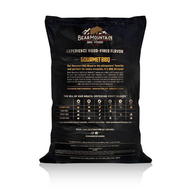 Bear Mountain Bbq 20lbs Outdoor Craft Blend Pellets