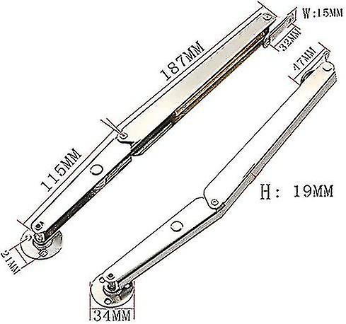 2 Pack Gas Spring， 100n Gas Struts， Lift Lid Support Hinge