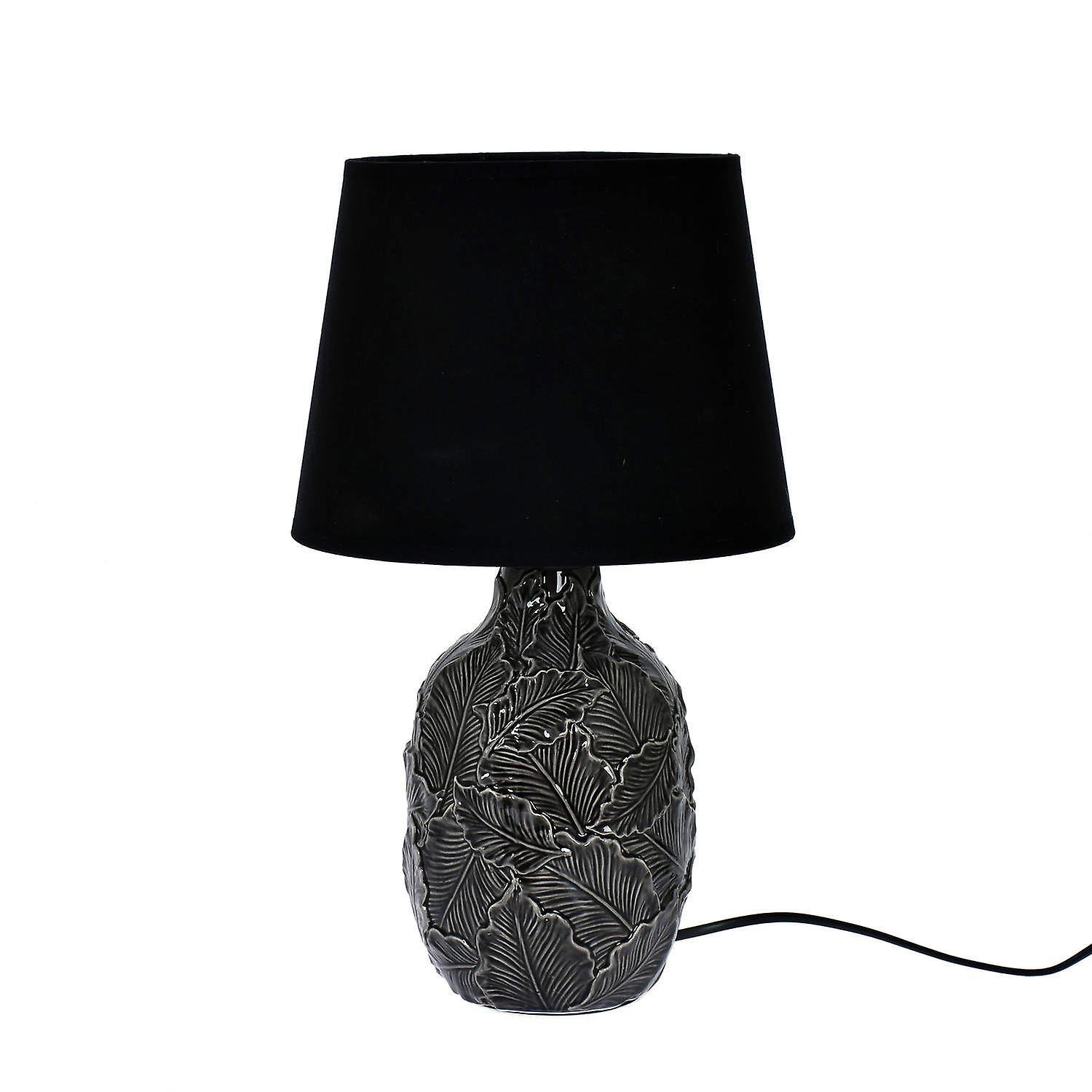 Lamp table Black Ceramics H43 cm