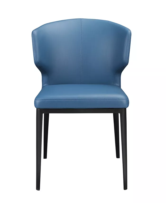 Moe's Home Collection Delaney Side Chair Steel Blue-Set Of Two