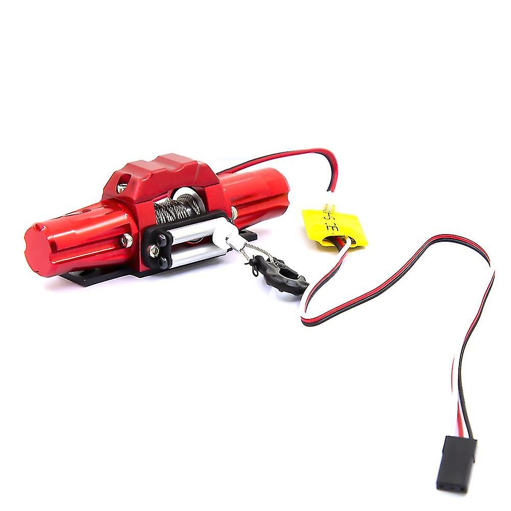 Double Motor Metal Simulated Winch For 1/10 Rc Crawler Car Rc4wd D90 Axial Scx10 Traxxas Trx4 Km2 P