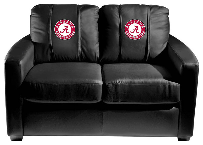 Alabama Crimson Tide Stationary Loveseat Commercial Grade Fabric   Contemporary   Loveseats   by DreamSeats LLC  Houzz