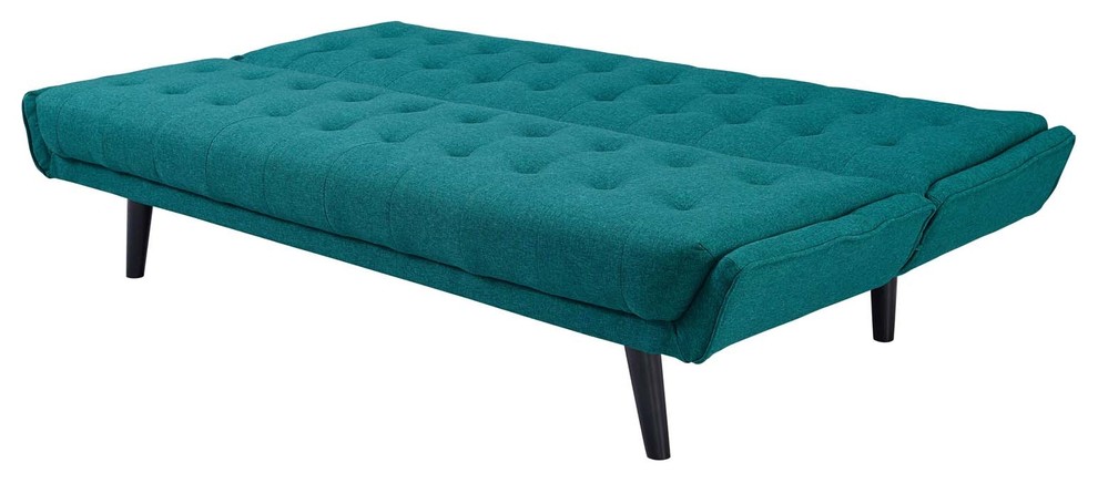 Modern Contemporary Urban Living Tufted Sofa Bed  Fabric   Midcentury   Sleeper Sofas   by House Bound  Houzz