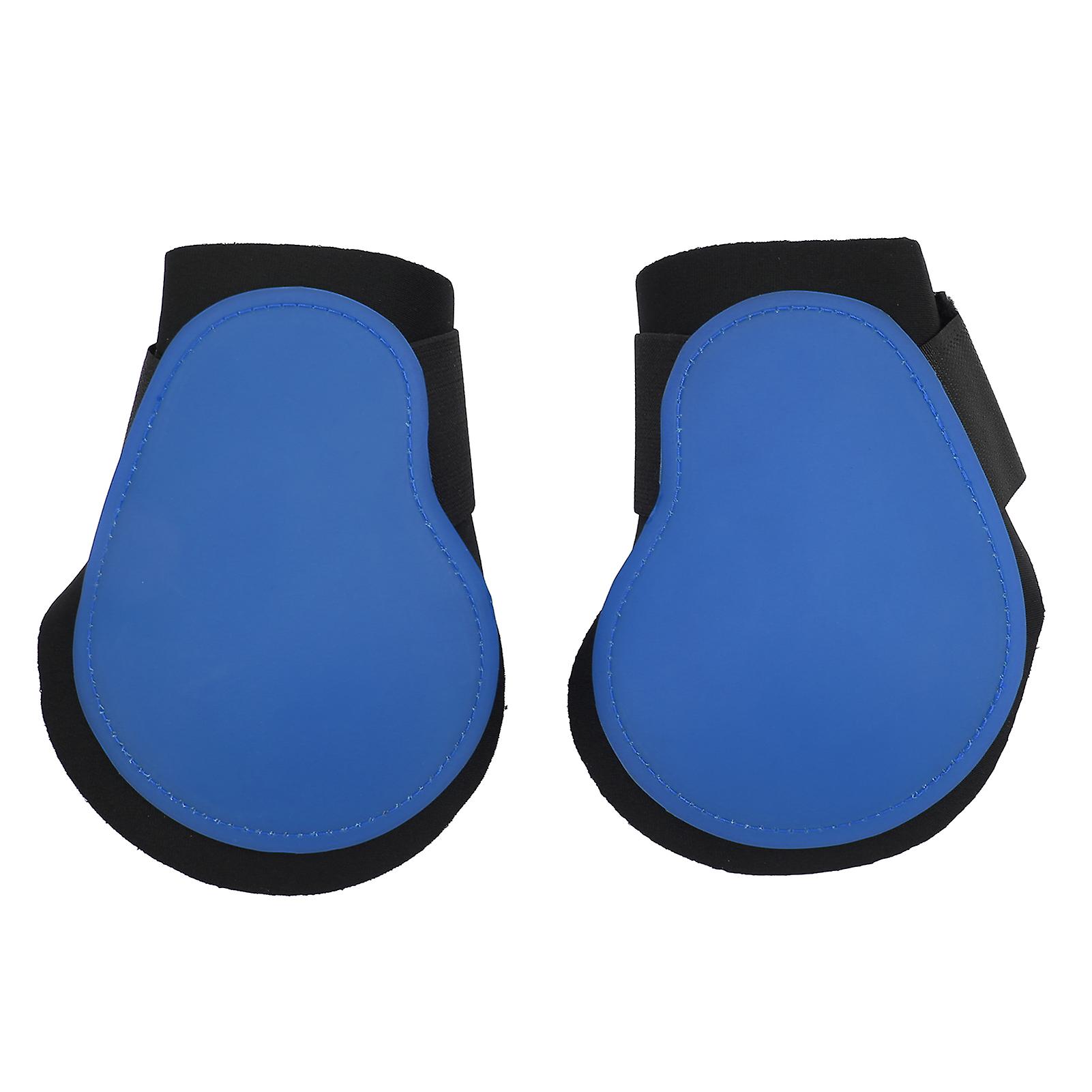 2pcs Horse Support Boots Adjustable Lightweight Horse Legs Guard For Riding Enthusiastsblue Hind Legs M