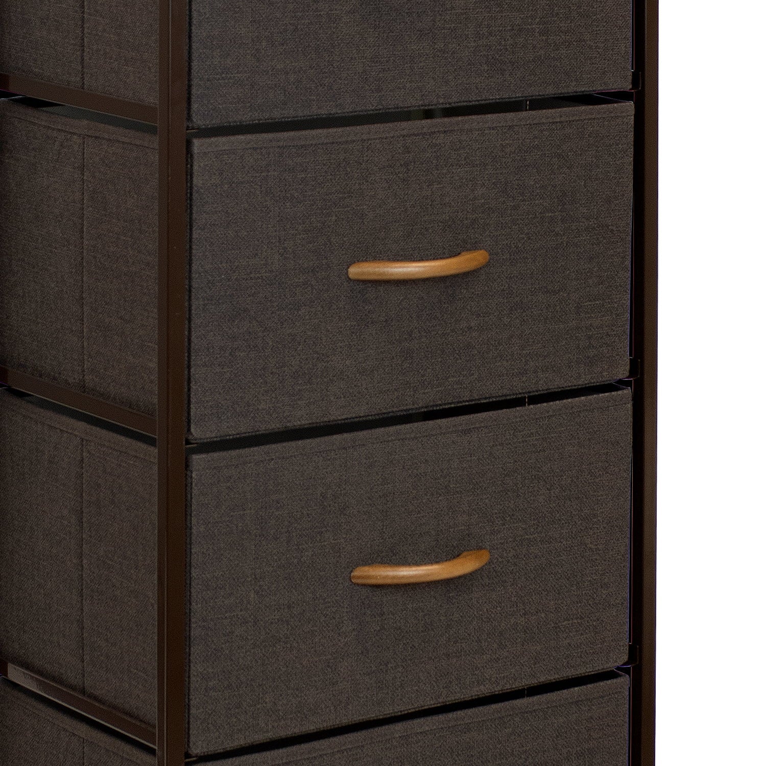 Sorbus Dresser Storage Tower, Organizer for Closet, Tall Dresser for Bedroom, Chest Drawer for Clothes, home office, Living Room, College Dorm, Steel Frame, Wood Top, Fabric, 5 Drawers