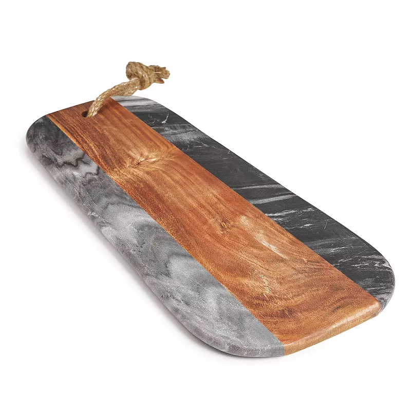 Sulguni Marble and Wood Cutting Board - Gray