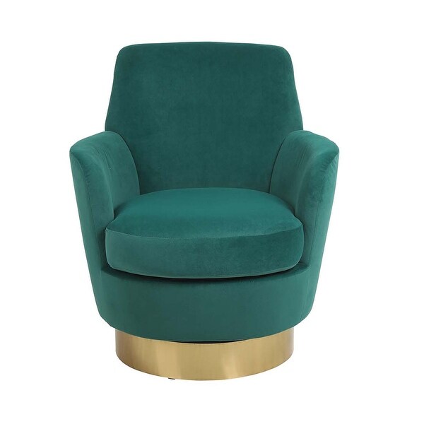 Velvet Swivel Barrel Chair，Swivel Accent Chairs Armchair for Living Room