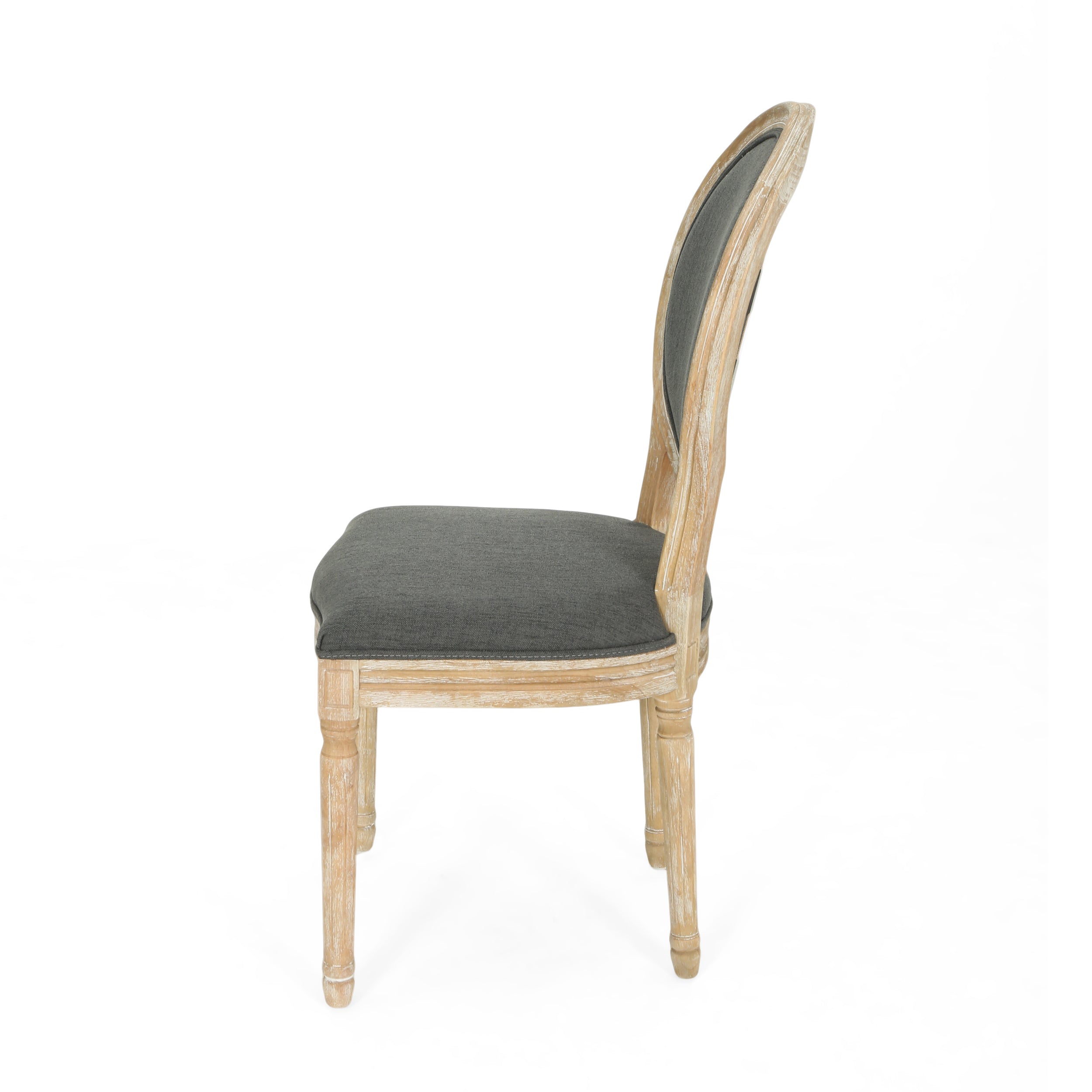 Reed Upholstered French Design Dining Chairs