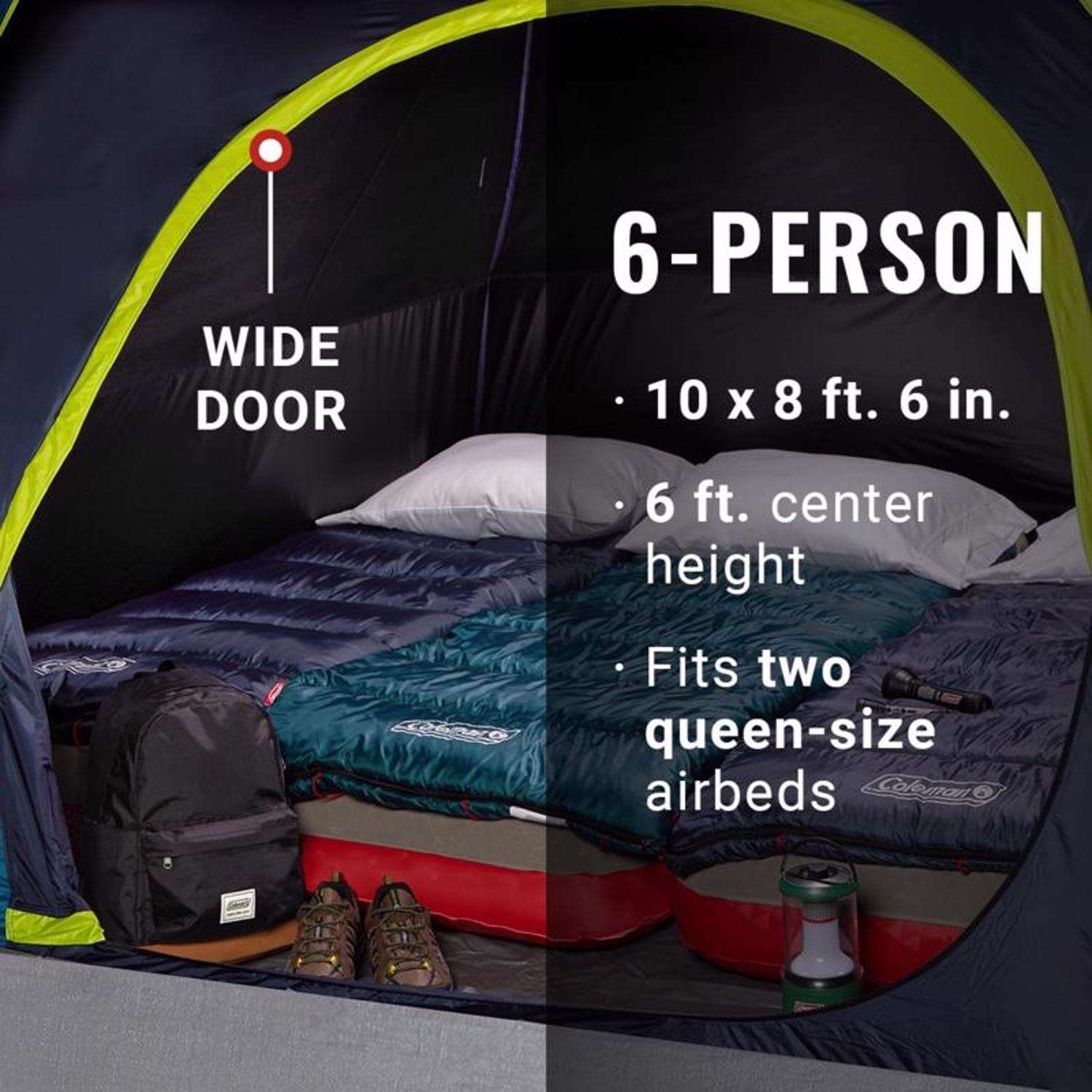 Coleman Skydome Navy Blue Tent 72 in. H X 102 in. W X 120 in. L 1 pk