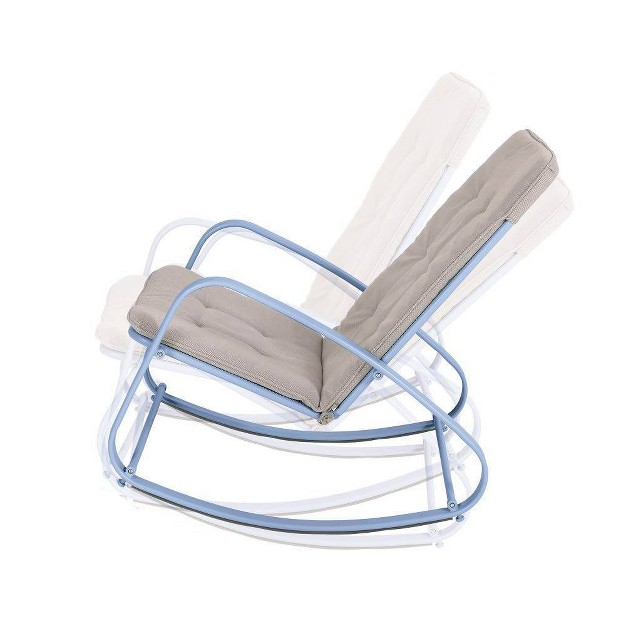 Outdoor Rocking Chair Blue Captiva Designs