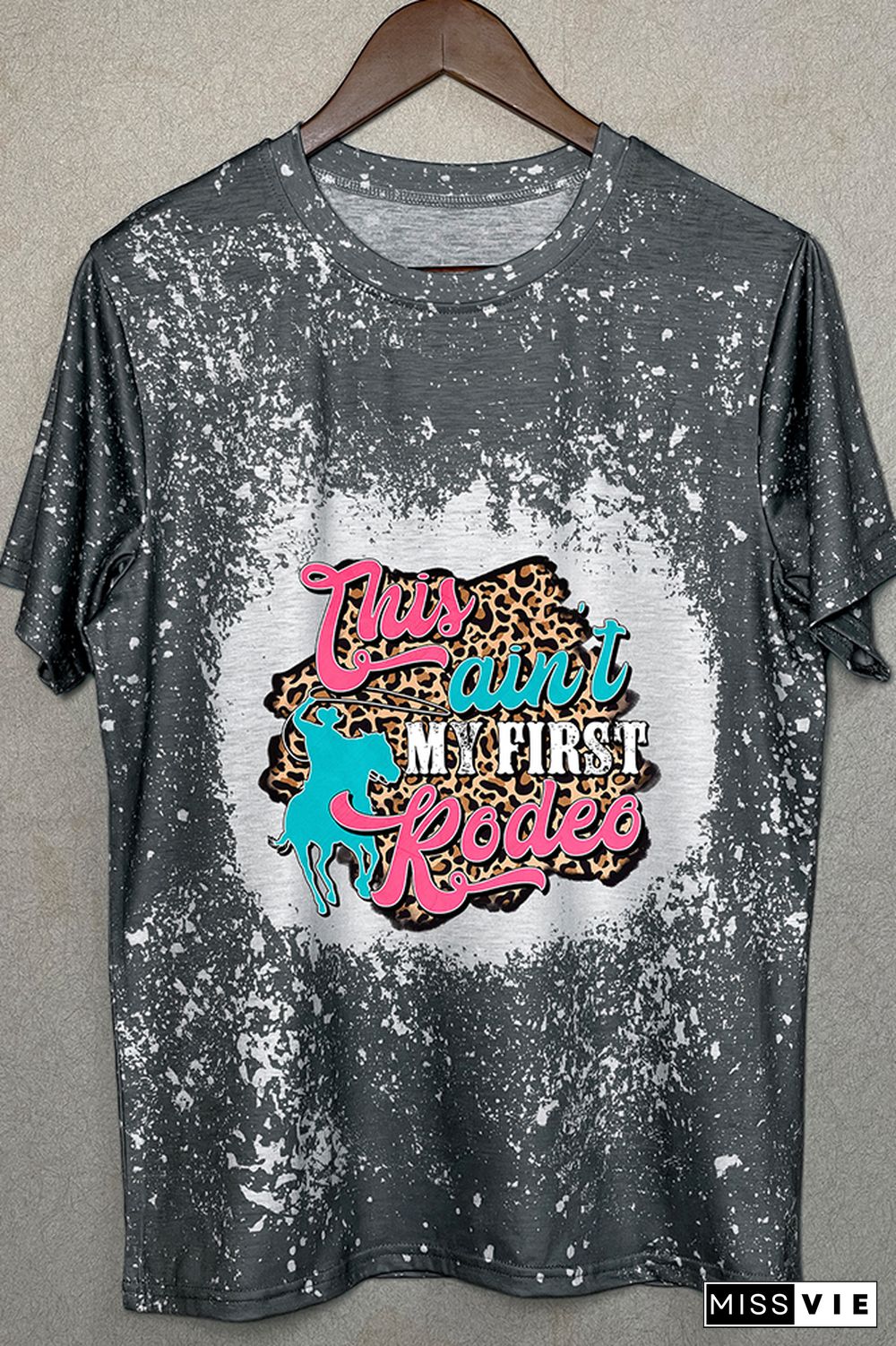 This Ain't My First Rodeo Leopard Graphic Tee Wholesale