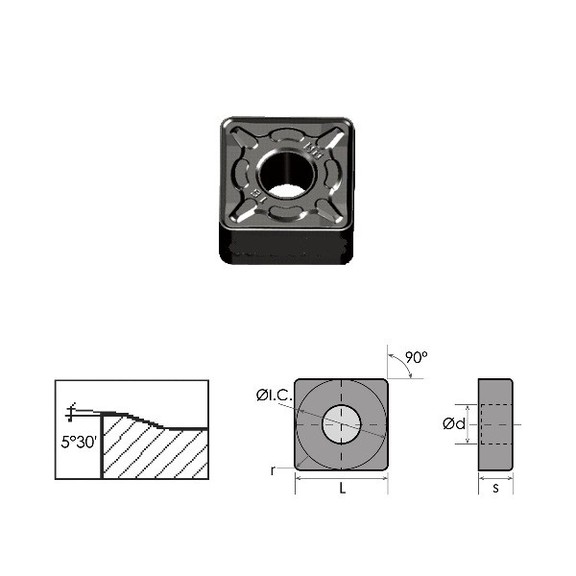 ABS Import Tools SNMG 644 DM BLACK DIAMOND COATED ...