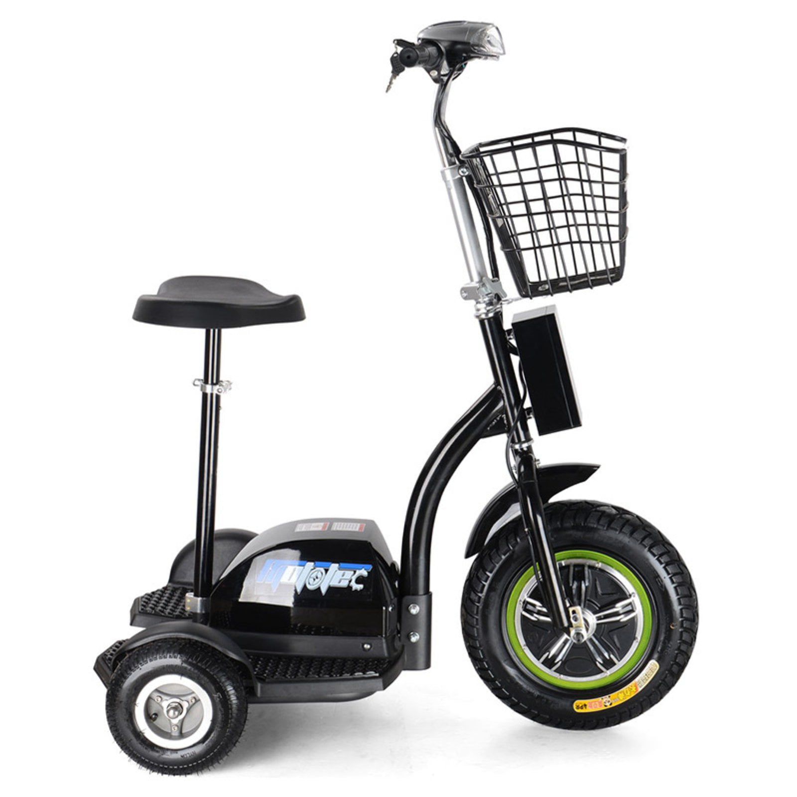 MotoTec 500 Watt 48V 3 Wheel Electric Trike Mobility Scooter