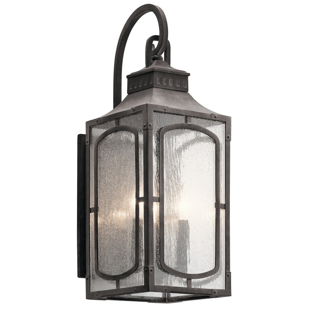 Kichler Lighting Bay Village Collection 3-light Weathered Zinc Outdoor Wall Lantern Shopping - The Best Deals on Outdoor Wall Lanterns | 25555222