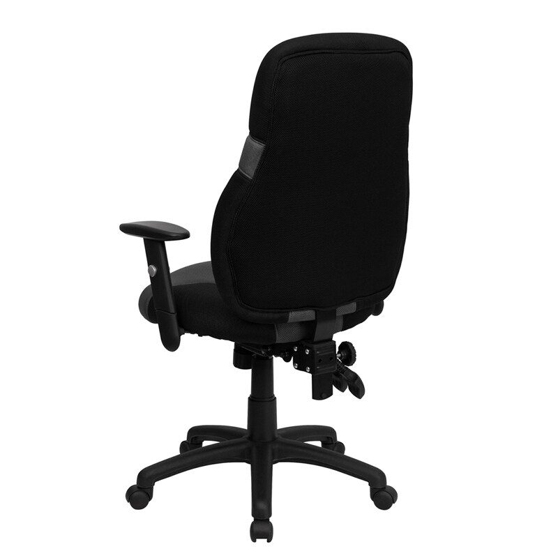 High Back Ergonomic and Gray Mesh Swivel Task Chair with Adjustable Arms