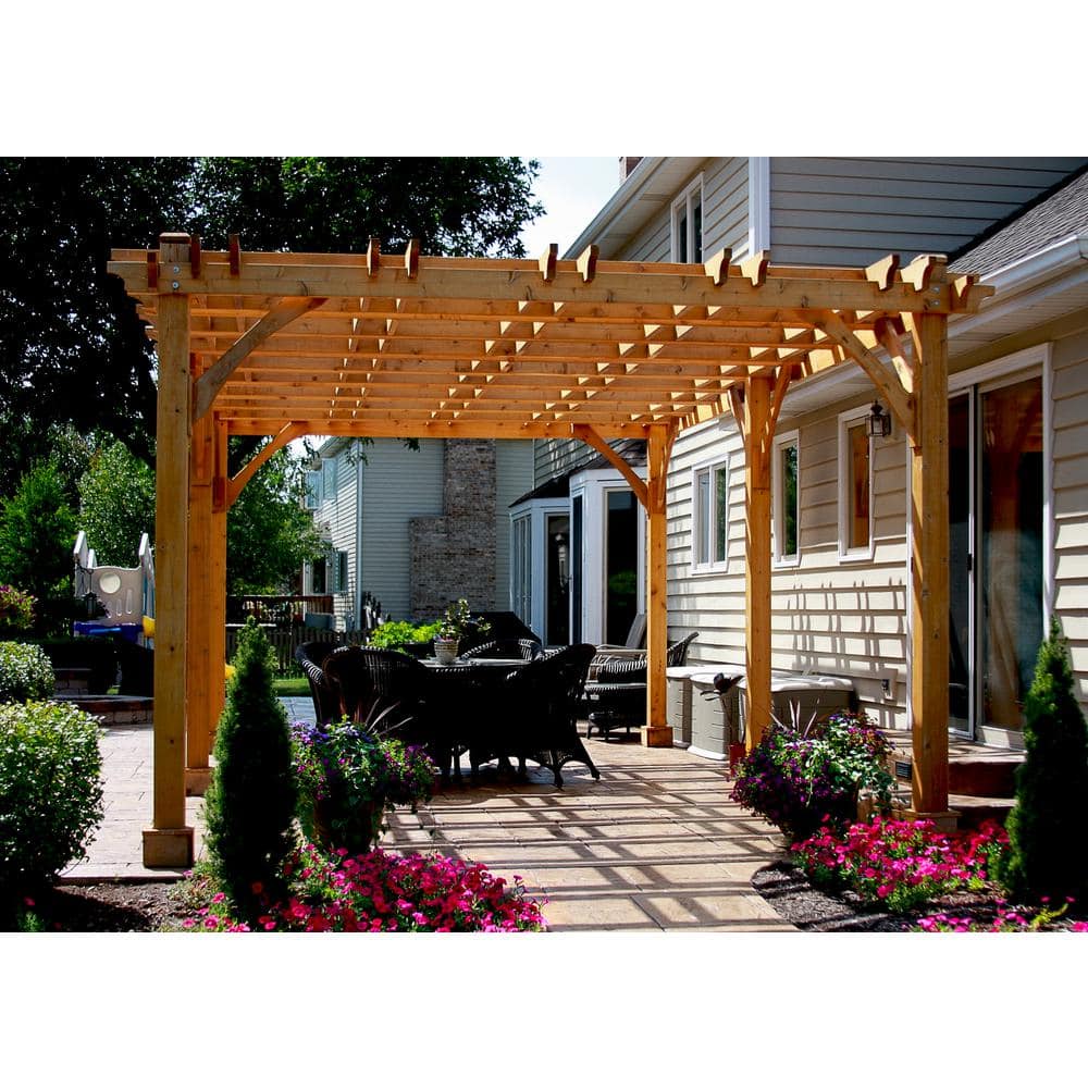 Outdoor Living Today Breeze 12 ft. x 20 ft. Cedar Pergola BZ1220