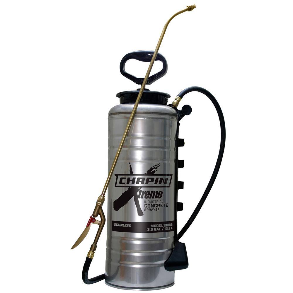 Chapin 3.5 Gal. Xtreme Stainless Steel Concrete Open Head Sprayer 19069