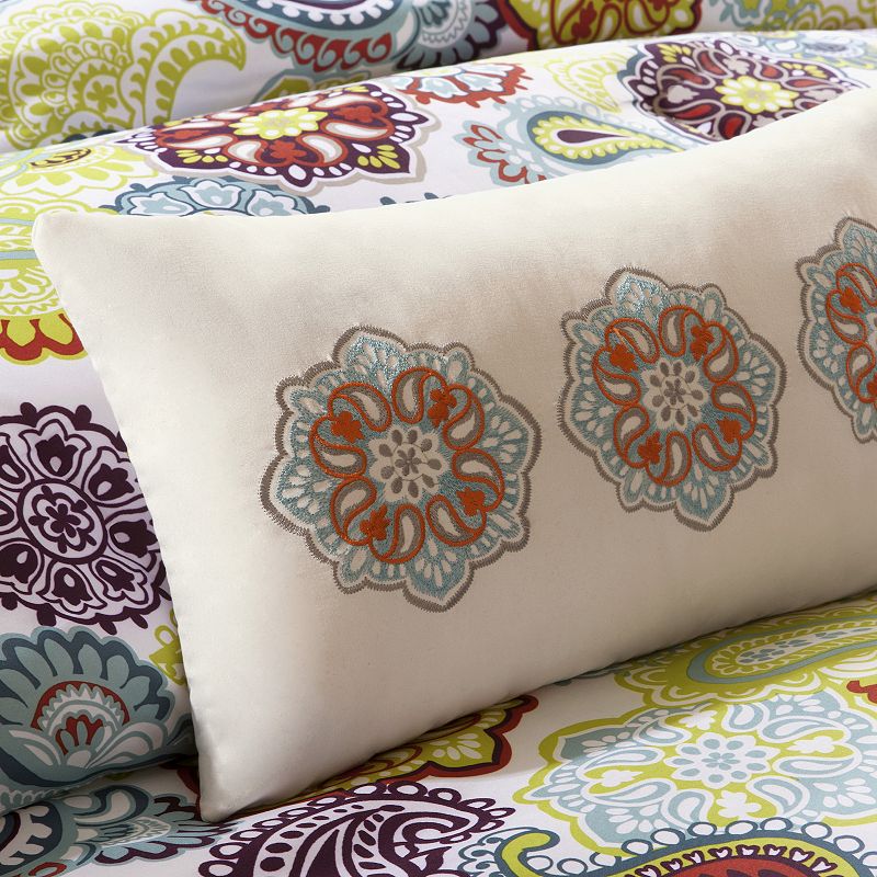 Mi Zone Asha Duvet Cover Set with Throw Pillow