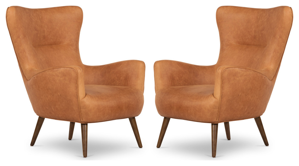 Poly and Bark Aida Lounge Chair  Set of 2   Midcentury   Armchairs And Accent Chairs   by Edgemod Furniture  Houzz