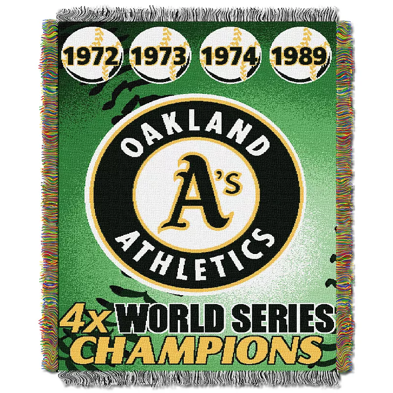 Oakland Athletics Commemorative Throw by Northwest