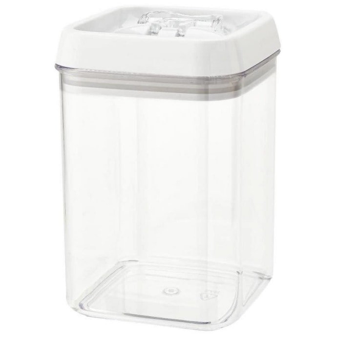 Rev A Shelf Set of 3 Clear Plastic Containers with Locking Lids