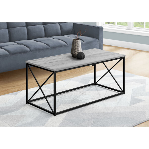 Grey and Black Coffee Table