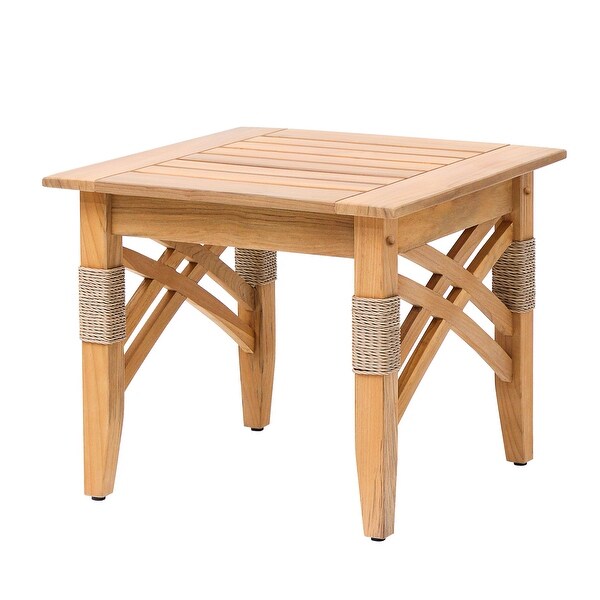 Cambridge Casual Carmel Teak Patio Side Table