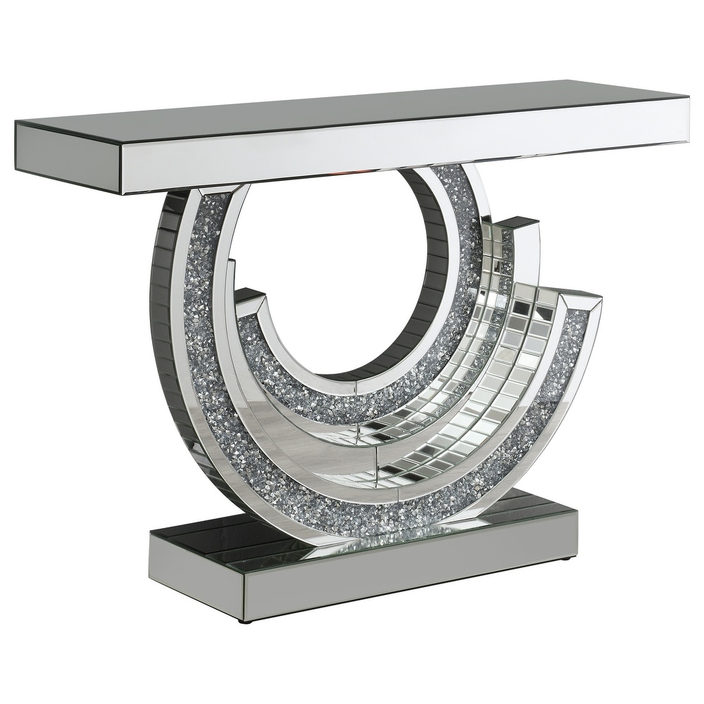 Coaster Furniture Imogen Silver Multi dimensional Console Table