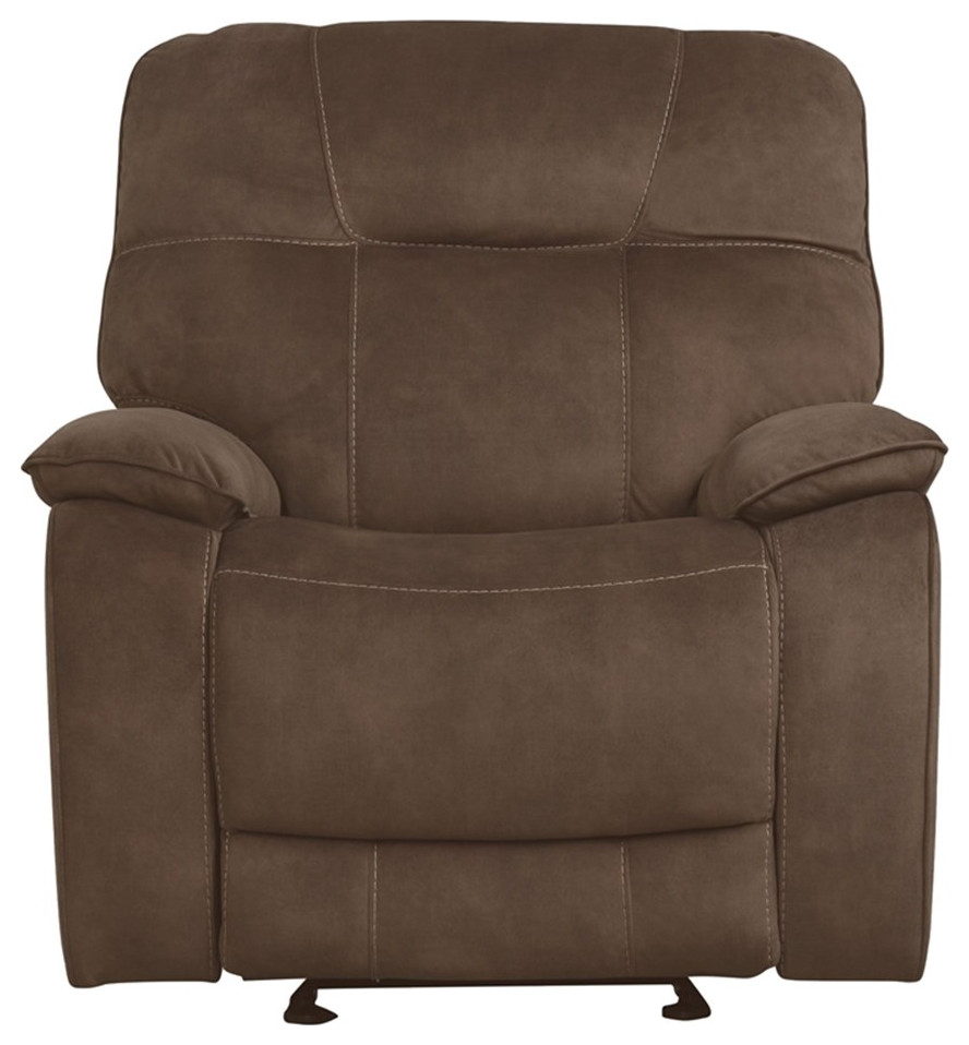 Home Square 3 Piece Set with Recliner  ampLoveseat  ampSofa in Shadow Brown   Living Room Furniture Sets   by Homesquare  Houzz