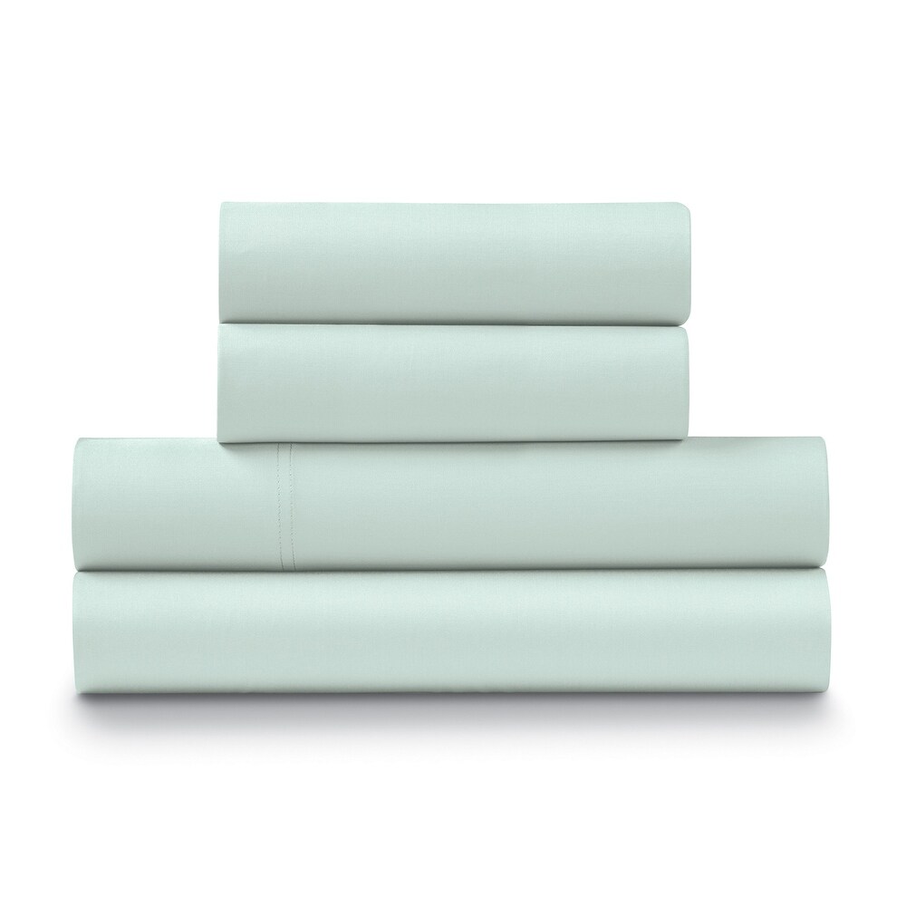 100% Cotton Percale Cool and Crisp Deep Pocket Sheet Set