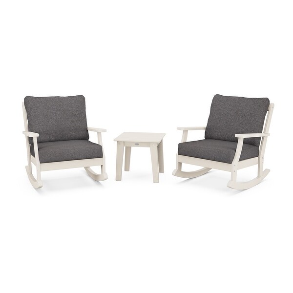 POLYWOOD Braxton 3Piece Deep Seating Rocker Set