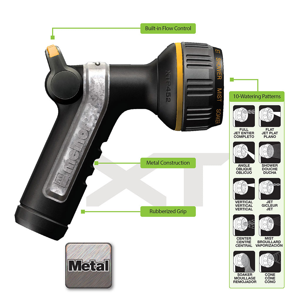 Melnor Heavyweight Metal Thumb Control 10-Pattern Nozzle