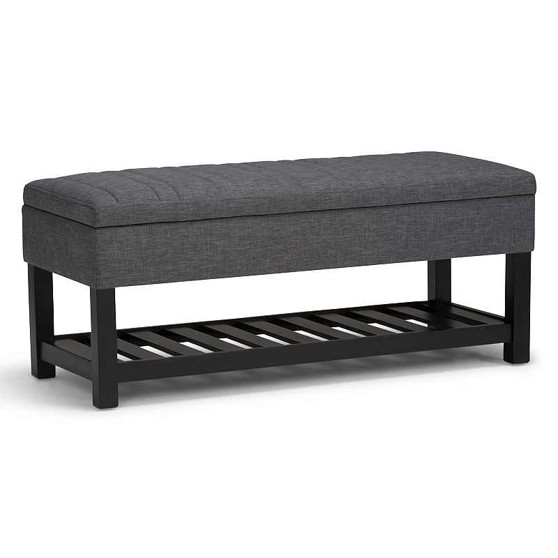 Simpli Home Memphis Storage Ottoman Bench