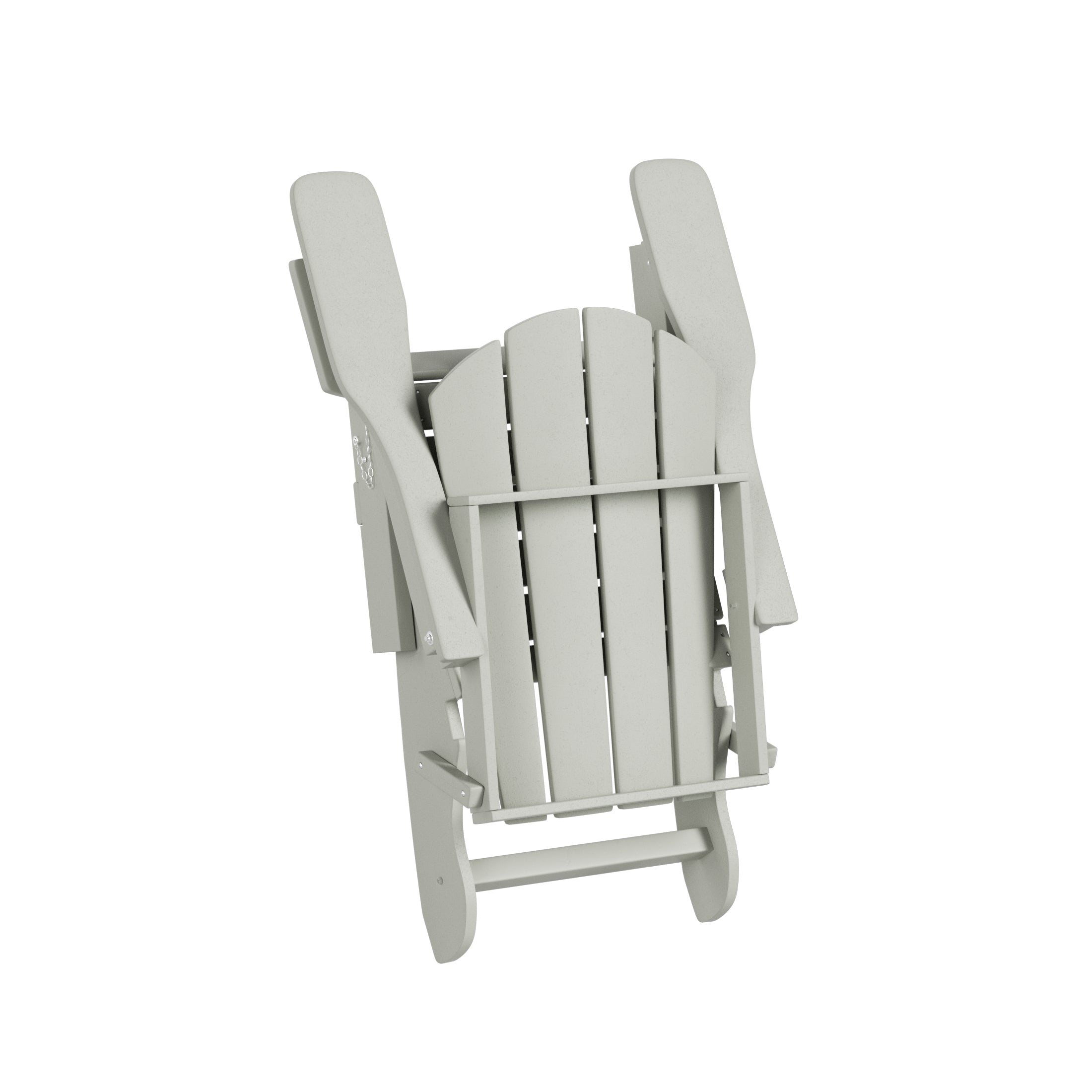 WestinTrends Outdoor Adirondack Chair, Plastic Fire Pit Chair, Weather Resistant Folding Patio Lawn Chair for Outside Deck Garden Backyard Balcony, Sand,Gray