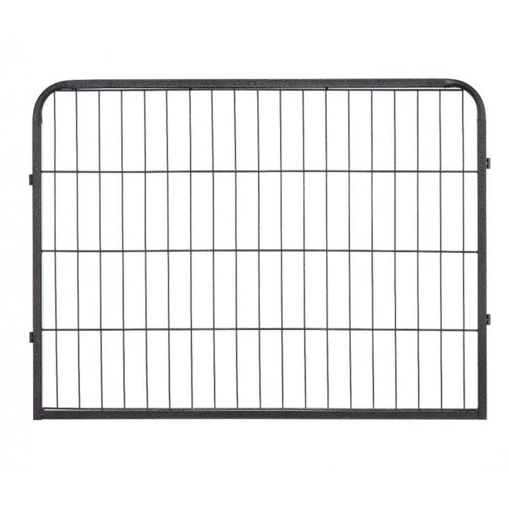 Dog Playpen 8 Panel Foldable Dog Pen Indoor/Outdoor Puppy Pen Pet Playpen for Large Dogs Heavy Duty Metal Exercise Fence for Small Animals with Door for Garden Play Yard 23.6 Black