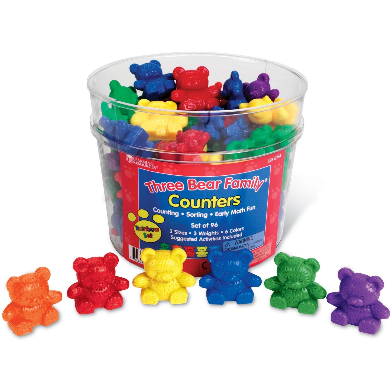 Bear Family Counters Rainbow Set by Learning Resources LRNLER0744