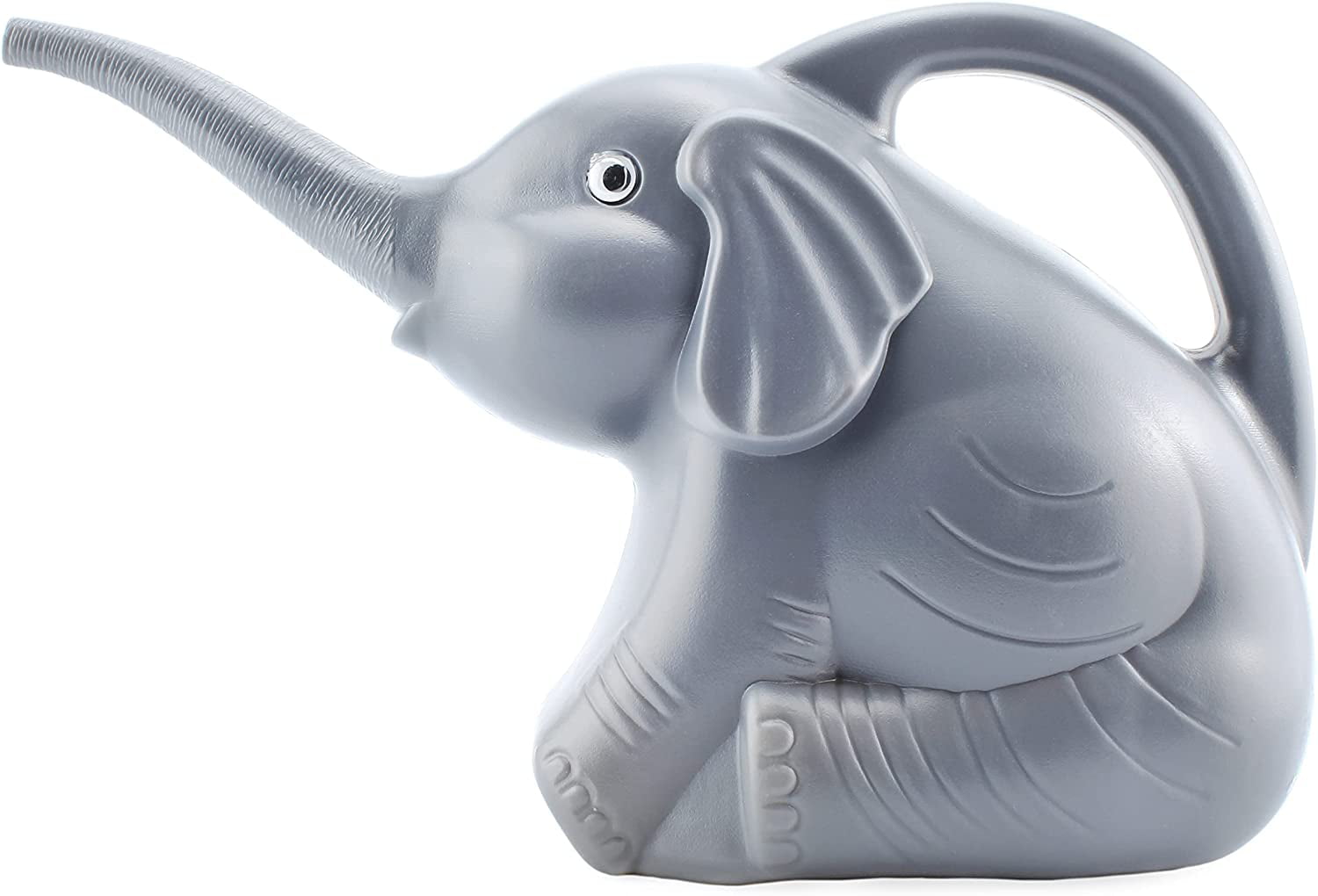 Elephant Watering Can w/Real Eyes， 2 Quart， Grey with Googly Eyes