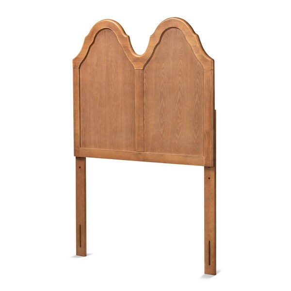 Tobin Vintage Classic Ash Walnut Wood Arched Headboard - - 32969793