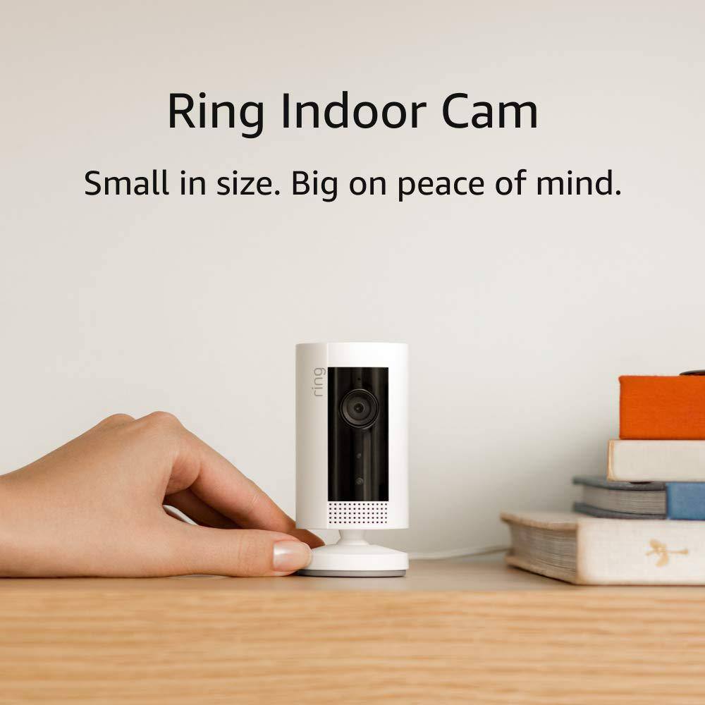 Ring Indoor Cam - Compact Plug-In Smart Security Wifi Video Camera with 2-Way Talk Night Vision White 2-Pack B07RM6922G