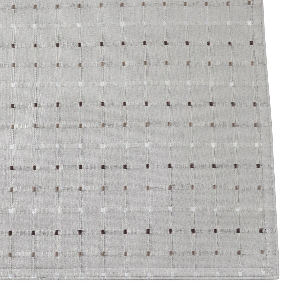 Stitched Line Design Cotton Blend Napkins (Set of 4)